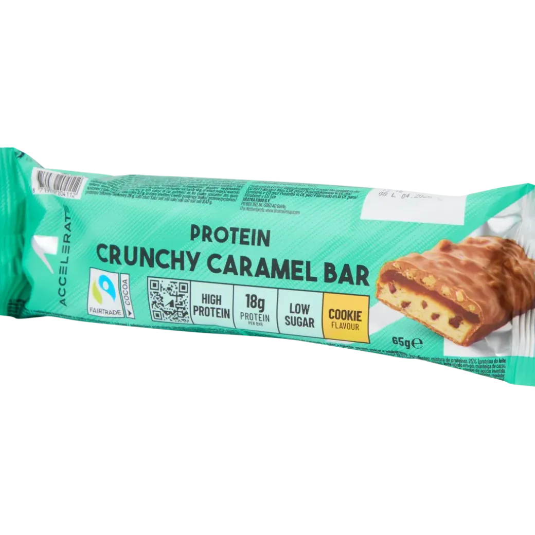 Accelerate proteïnereep Crunchy Caramel | Action NL