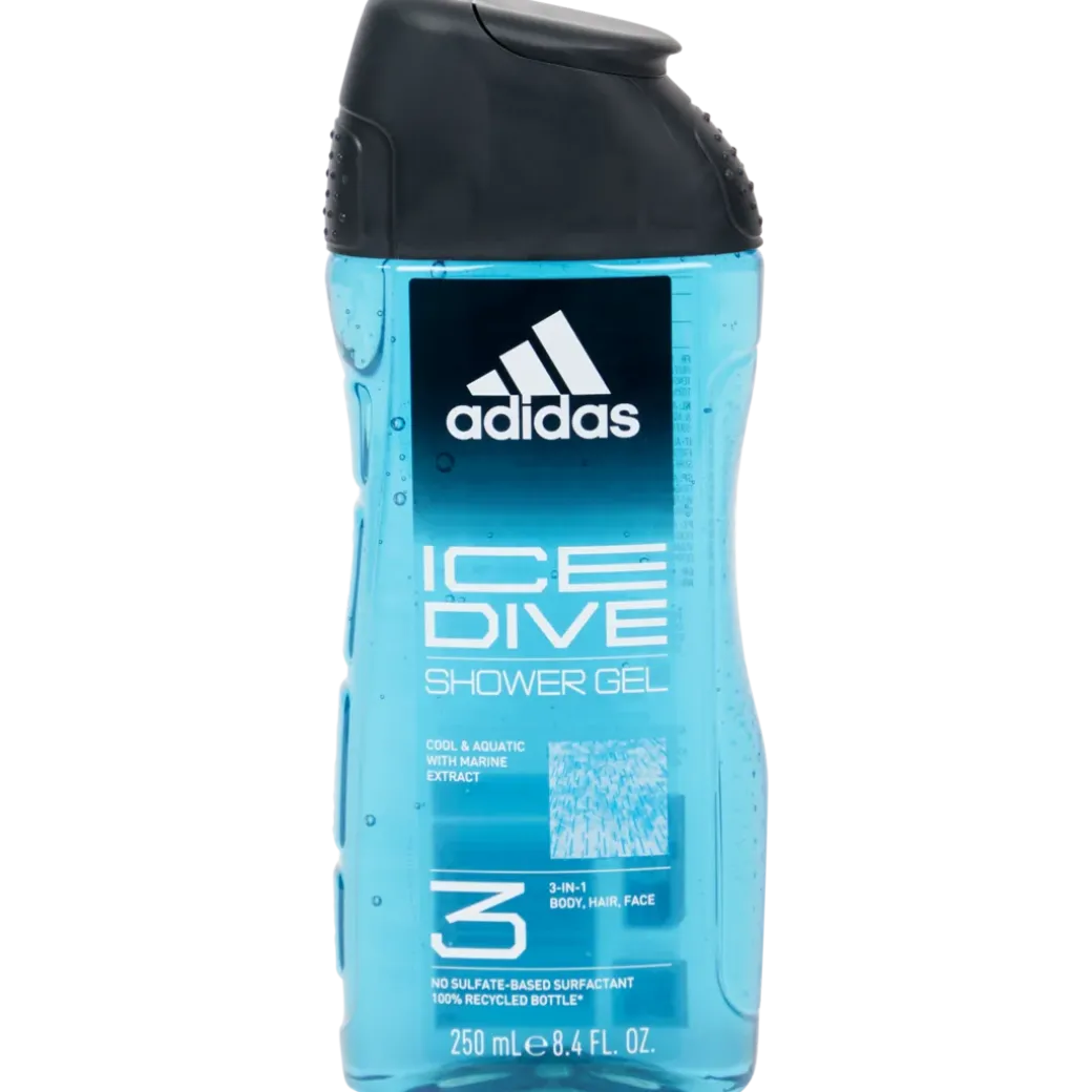 Adidas 3-in-1 douchegel Ice Dive Fris 250 ml | Action NL