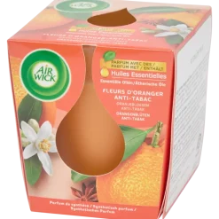 Air Wick Essential Oils geurkaars Anti-tabak Oranje | Action NL