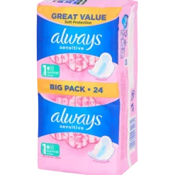 Always maandverband Sensitive 24 Stuks | Action NL