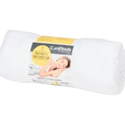Comfibeds jersey hoeslaken wit 90 x 200 x 25 cm | Action NL