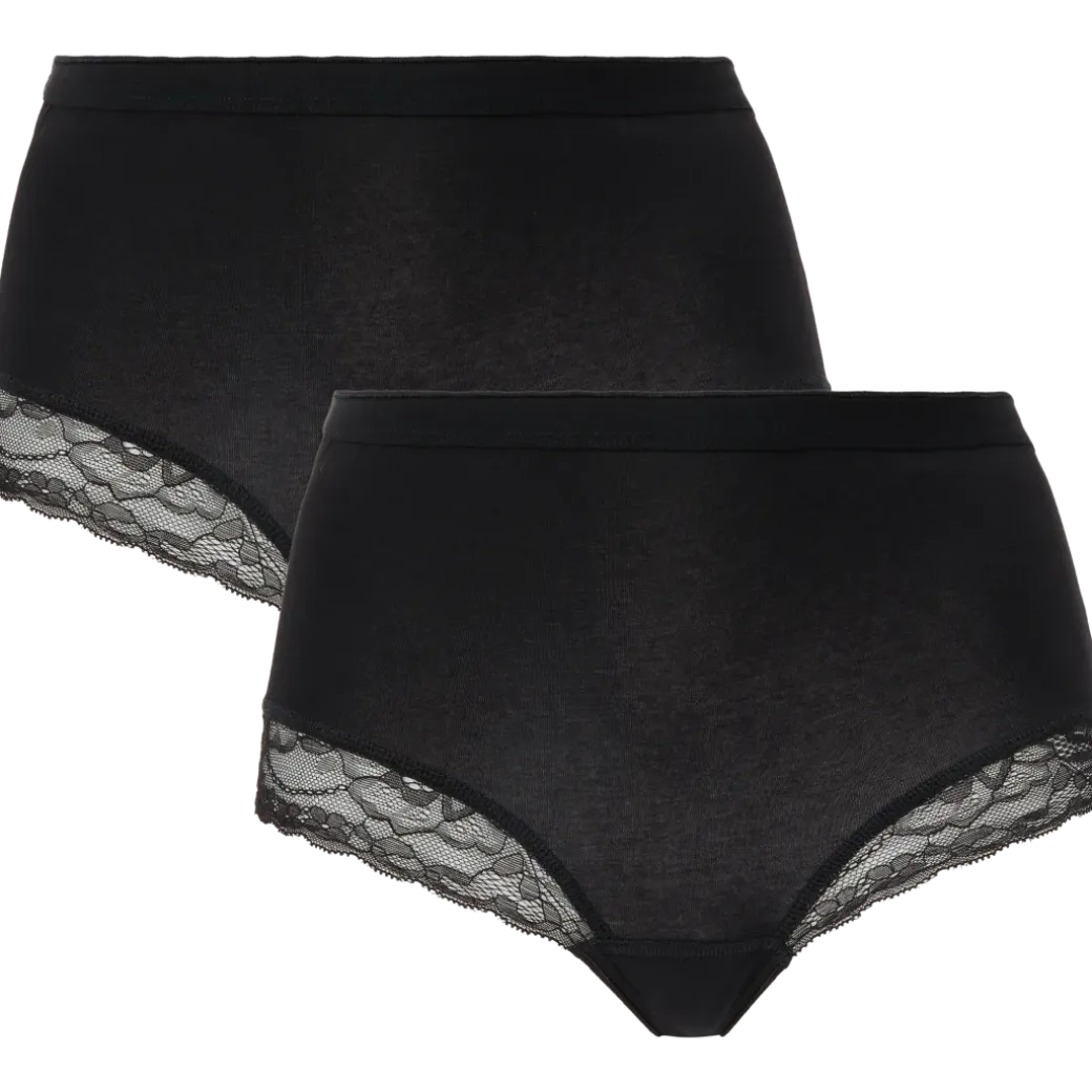 Dolce Bella kanten midi-slips Vrouw 2 Stuks | Action NL