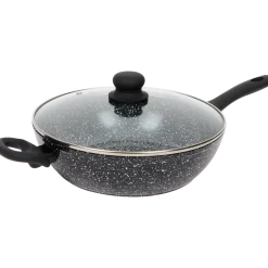 Hapjespan met glazen deksel 28 cm | Action NL