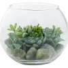 Kunst-vetplant in glazen pot | Action NL
