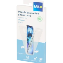 Lab31 telefoonhoesje met dubbele bescherming Apple Transparant | Action NL