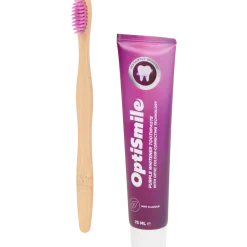 OptiSmile tandpasta met tandenborstel Purple Whitening | Action NL