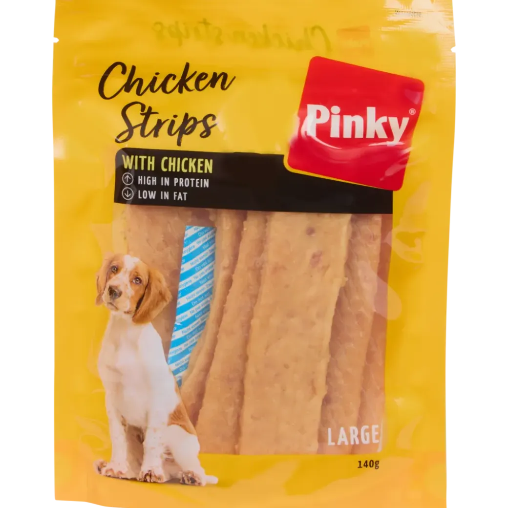 Pinky hondensnack Chicken Strips | Action NL