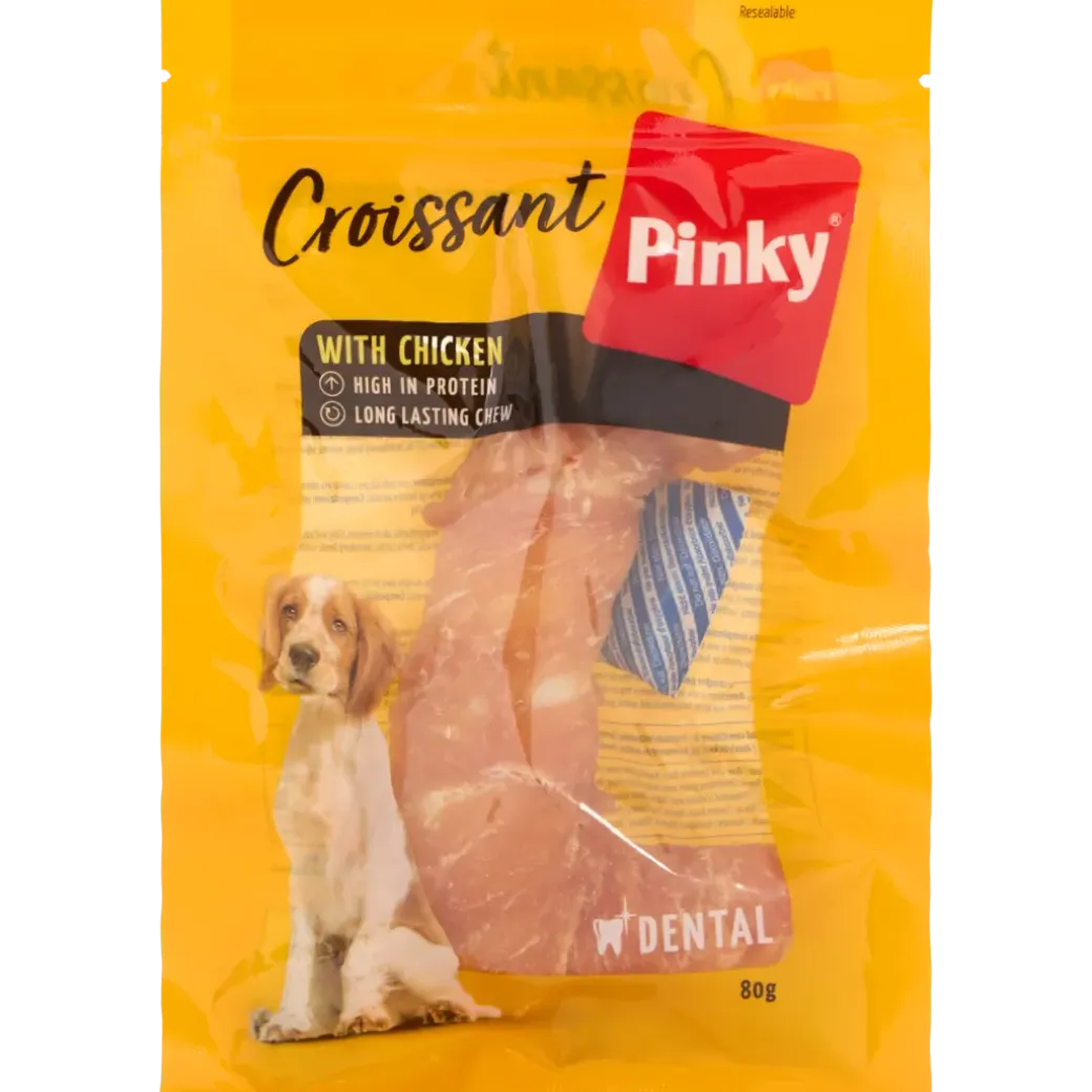 Pinky rawhide croissant hondensnack | Action NL