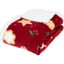 Plaid met kerstprint | Action NL