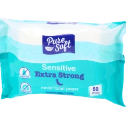 Pure Soft Sensitive vochtig toiletpapier 60 Stuks | Action NL