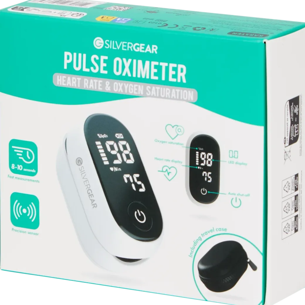 Silvergear hartslag- en saturatiemeter | Action NL