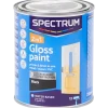 Spectrum 2-in-1 hoogglans verf zwart Zwart 750 ml | Action NL