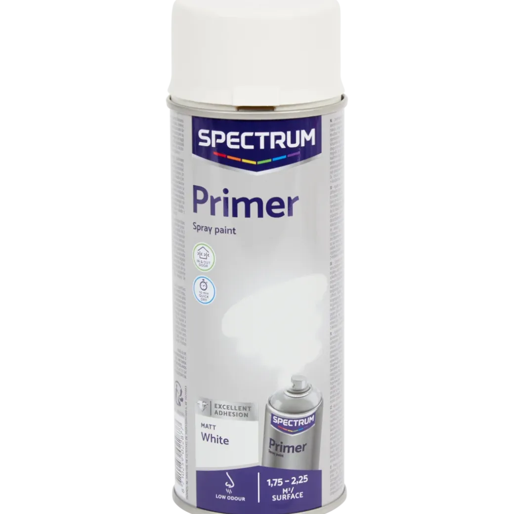 Spectrum primer spuitverf mat wit Wit 400 ml | Action NL