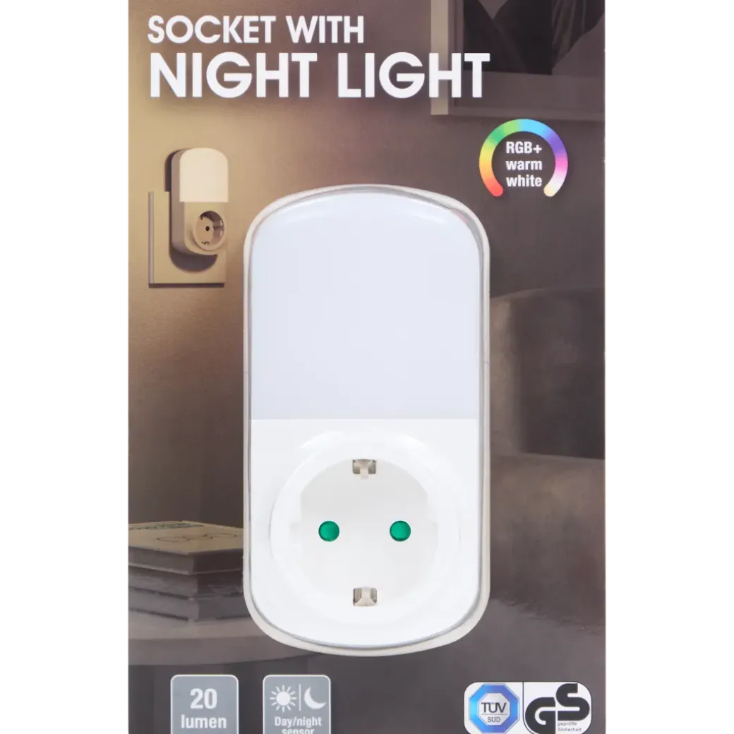 Stekker adapter met nachtlamp | Action NL