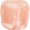 Zoutsteen theelichthouder Mineraal Roze | Action NL